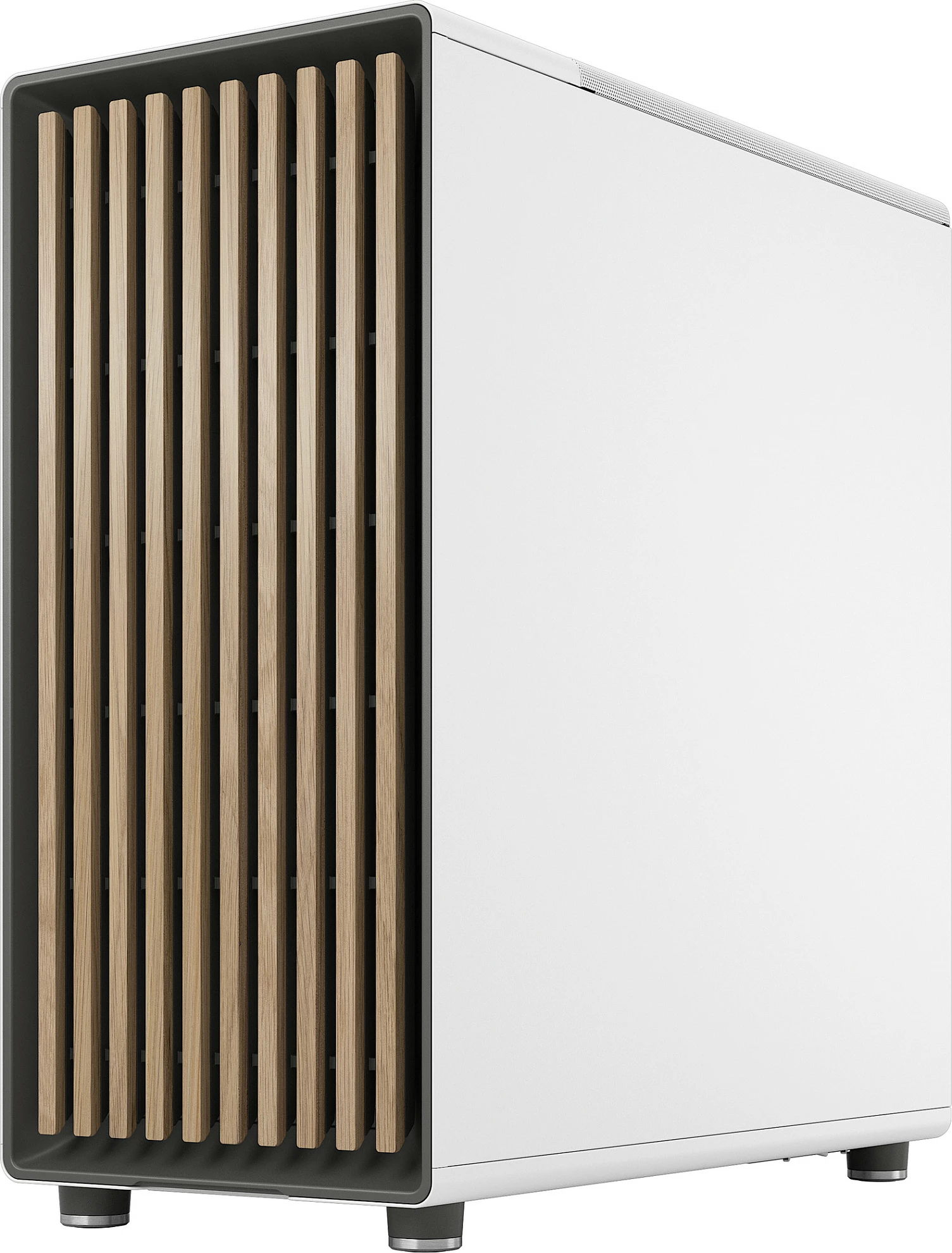 Kasë Fractal Design North Chalk White, Midi Tower, xham i kalitur