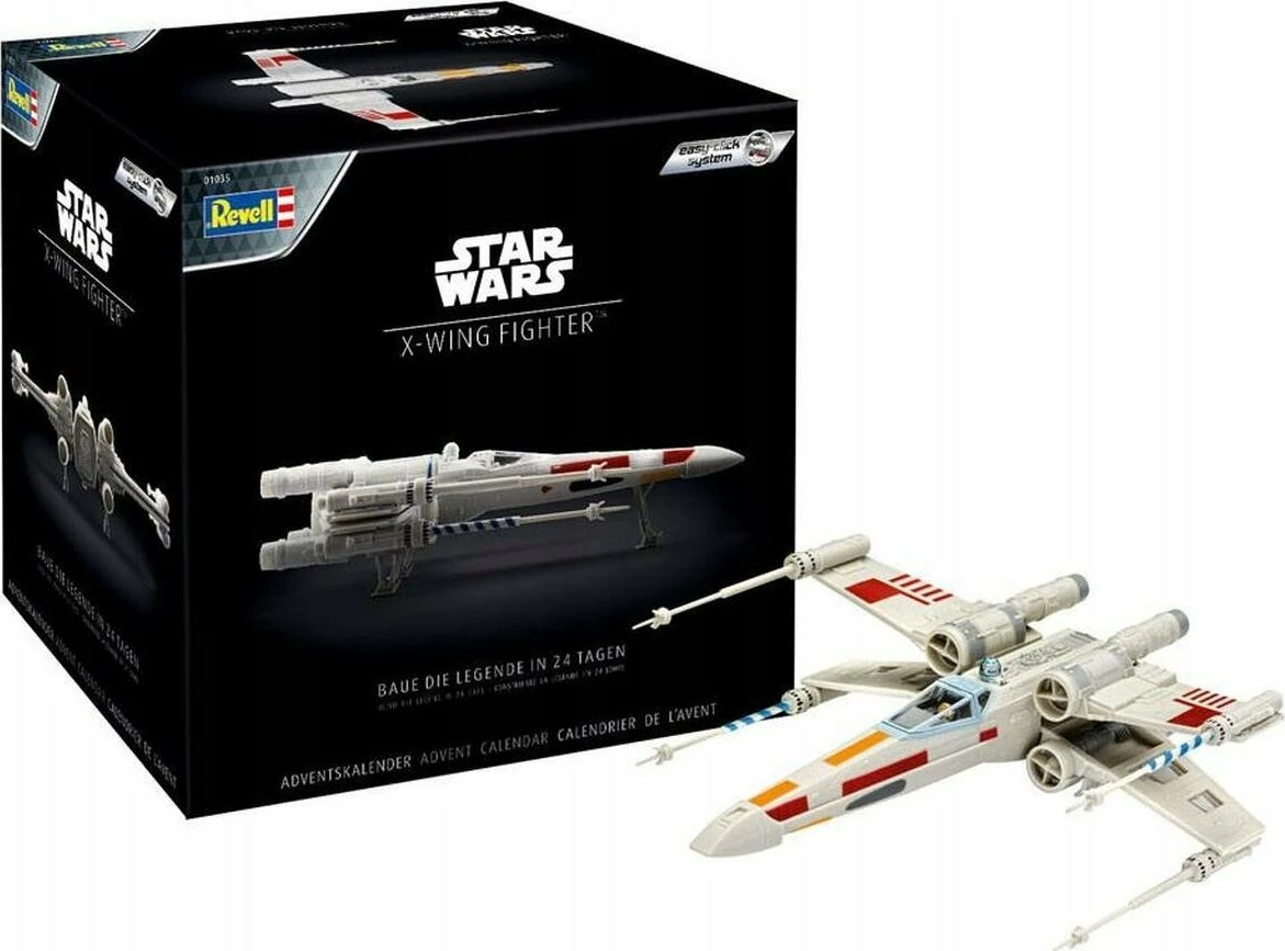 Kalendari i Adventit për modelim Revell X-wing Fighter 01035, Star Wars, 1:57, 24 pjesë