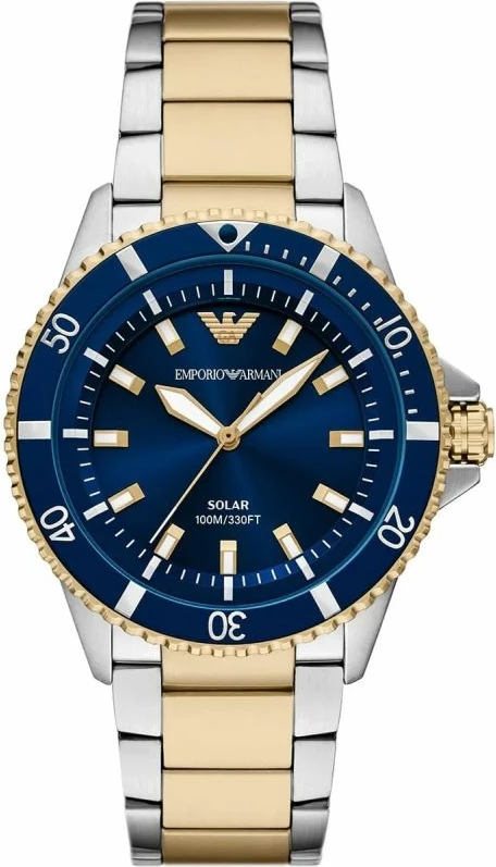 Orë dore meshkuj Emporio Armani World Explorer AR11738, dyngjyrëshe