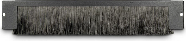 Panel furçe anti-pluhur për rack 19" Inter-Tech IPC, 66x360x10mm, e zezë