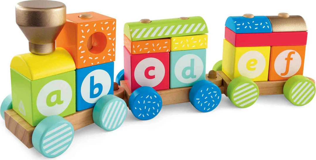 Set lodër Early Learning Centre Wooden Stacking Train