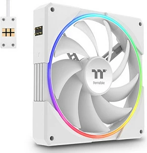 Ventilator për kasë Thermaltake TS140 EX RGB, 140mm, 3 copë, i bardhë