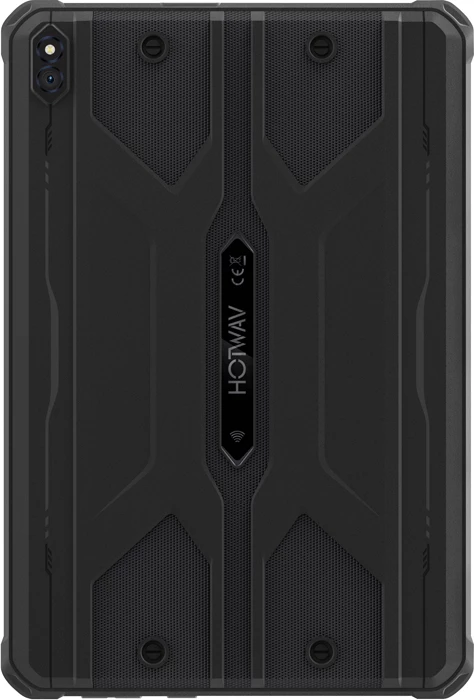 tablet HOTWAV TAB R8 10.1\" HD+ 4GB RAM/128GB 4G LTE Dual SIM Android 14 10800mAh IP68/IP69K MIL-STD-810H, i zi, set me mbështjellës mbrojtës
