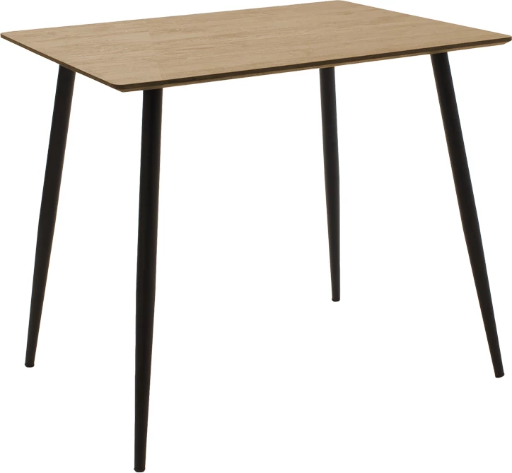 Set tavoline me karrige Julita-Cuba, ngjyrë e zezë-sonoma, 70x70x75cm