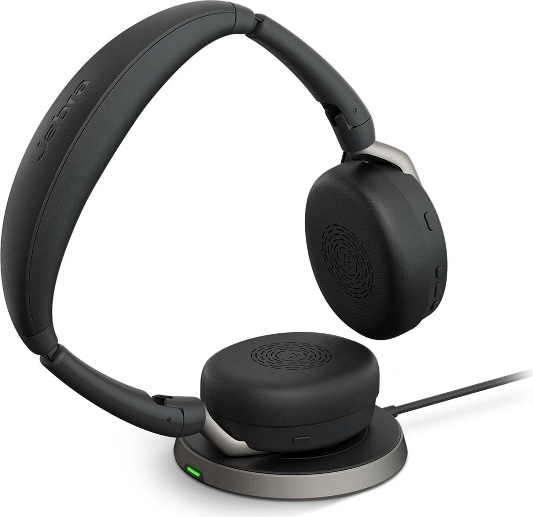 Kufje Jabra Evolve2 65 Flex, wireless, Link380c MS Stereo, karikim wireless, e zezë