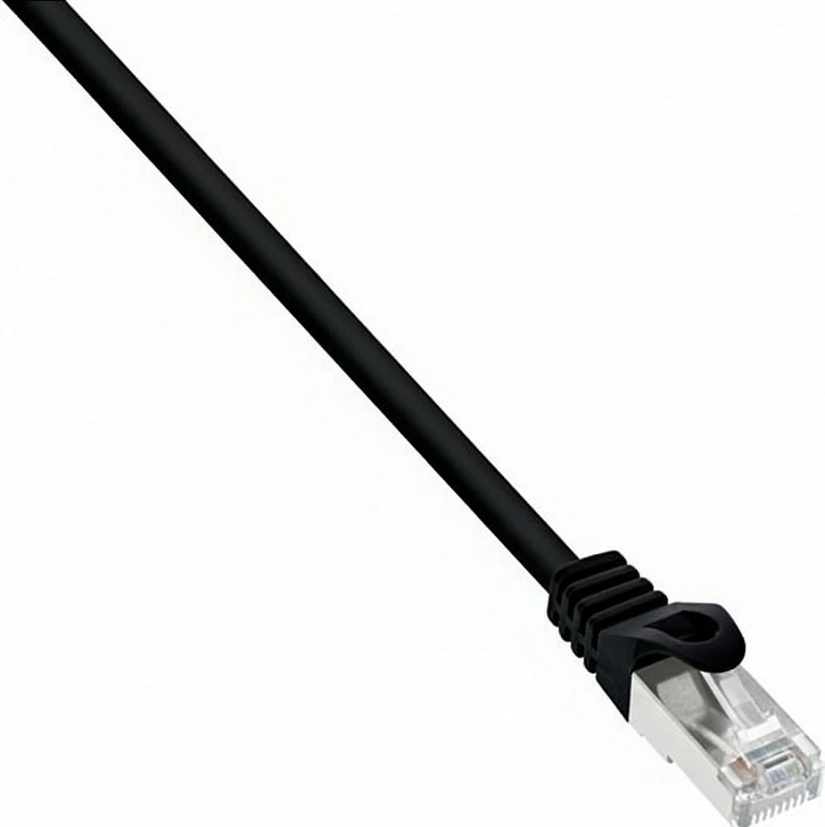 Kablë rrjeti S/CONN Cat5e FTP, RJ45-RJ45, 0.5m, e zezë