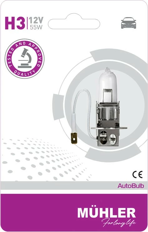 Lampa 12v 55w H3 Blister Muhler