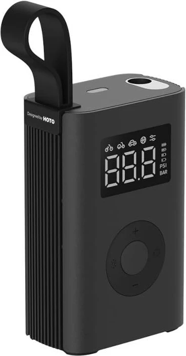 Kompresor portativ elektrik HOTO QWCQA001, 2000mAh, 10.3 bar, 150 PSI, i zi