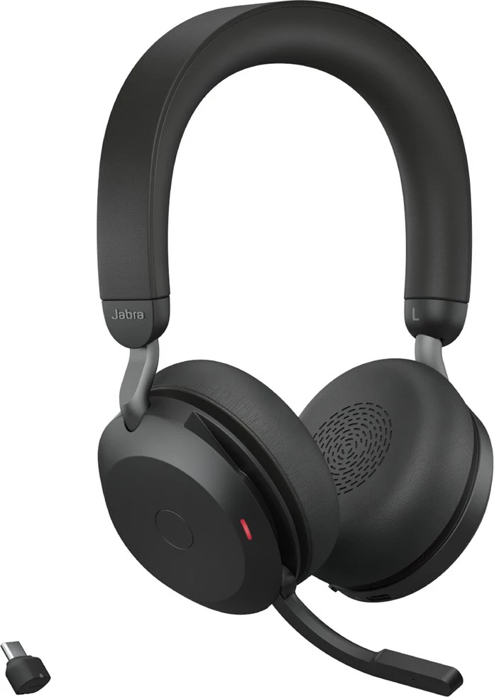 Kufje Jabra Evolve2 75, USB-C, Bluetooth 5.2, ANC, të zeza