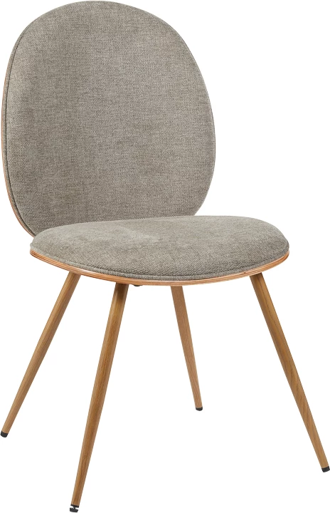 Karrige Nerezy, dru natyral, stof bezhë-kafe, 57.5x48x88cm