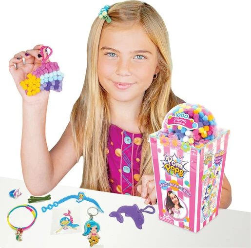 Pom Pops Toy Surprise and Pom Pom Craft Set