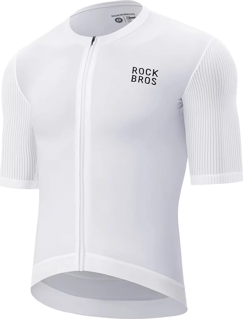 Fanellë çiklizmi Rockbros 15200025, mëngë shkurta, XL, poliester/spandeks, e bardhë