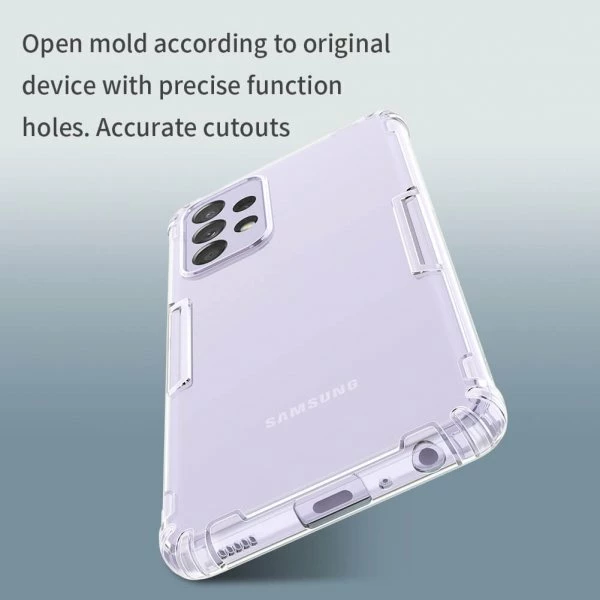 Mbështjellës silikoni NILLKIN Nature për Samsung Galaxy A52 (A525) / Galaxy A52s (A528), transparent