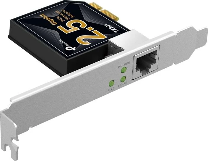Kartë rrjeti PCIe, TP-Link, TX201, 2.5 Gigabit Ethernet, e zezë/gri