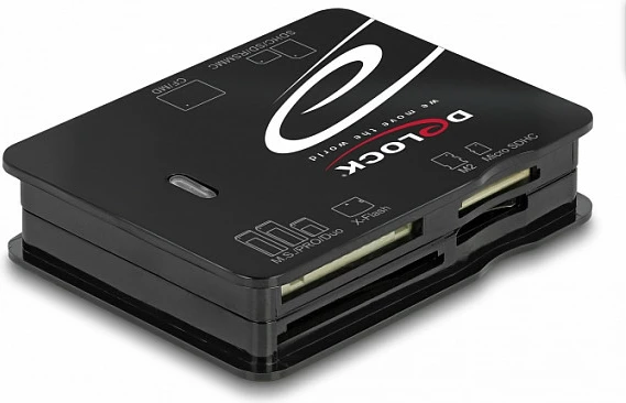 Card reader DeLOCK USB 2.0, 6 slote, CF/SD/microSD/MS/xD, 480 Mbit/s, i zi