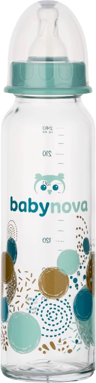 Babynova Shishe e qelqit me qafë standarde 240ml