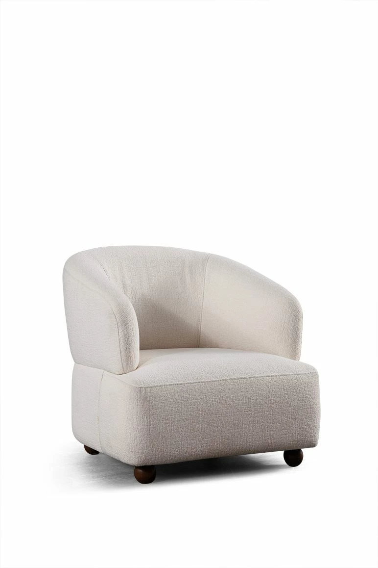 Karrige Wing Rena, Atelier del Sofa, e bardhë