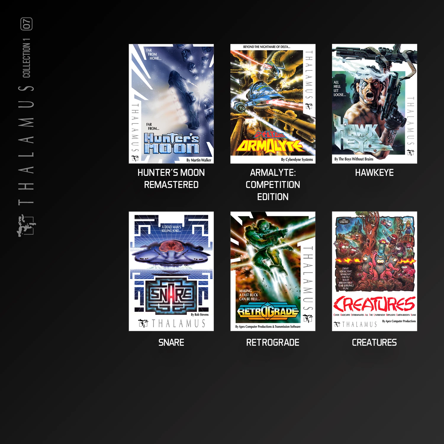 Kartrixh lojërash Evercade Thalamus Collection 1, 11 lojëra, PEGI 12