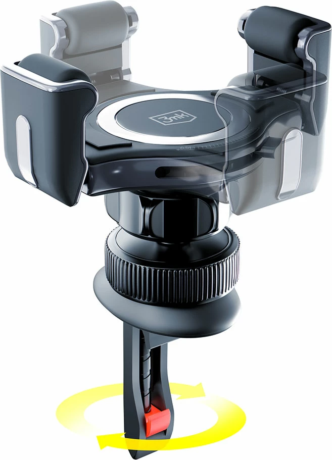 Mbajtës telefoni për veturë 3mk Memo Hug, për ventilator, i zi