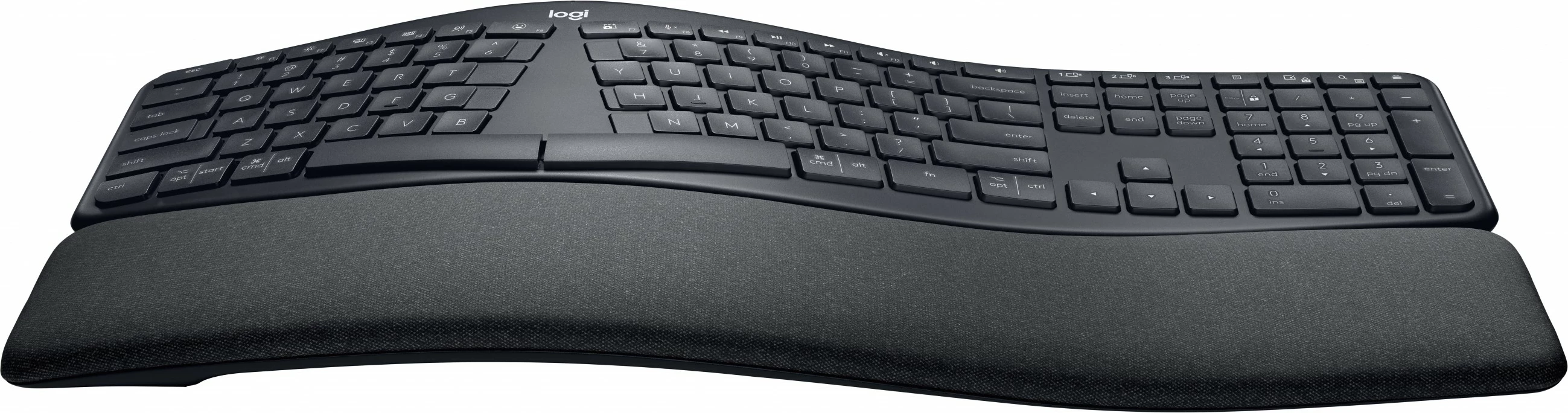 Tastierë Logitech ERGO K860, Full-size, Wireless, Bluetooth, Grafit