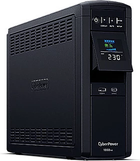 UPS CyberPower CP1350EPFCLCD, 1350VA/780W, pure sine, 6x Type F (Schuko), e zezë