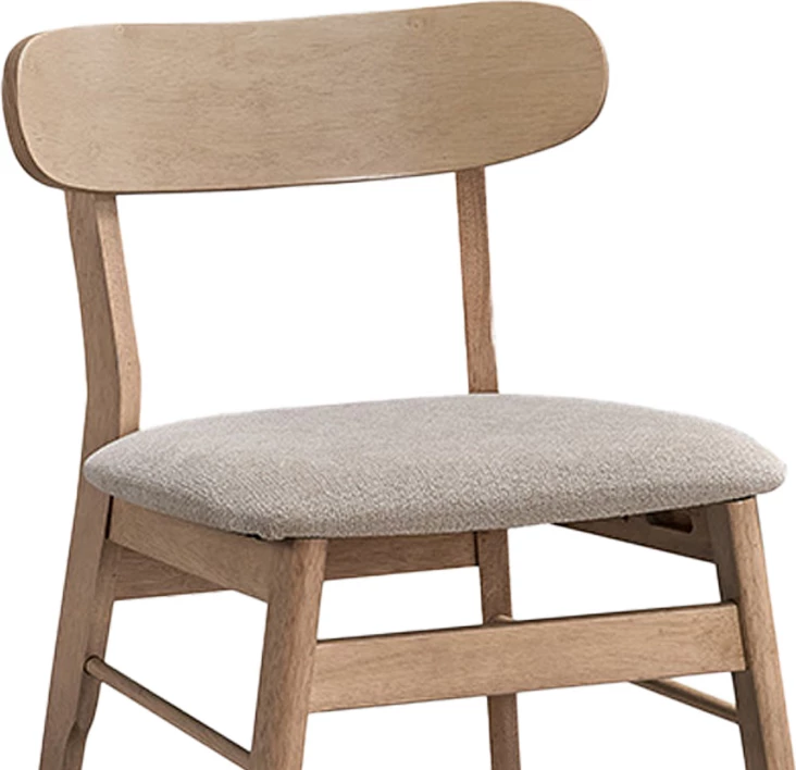 Karrige Cairo prej druri kauçuku, ngjyrë natyrale-bezhë, set prej 2 copash, 47x47x76cm