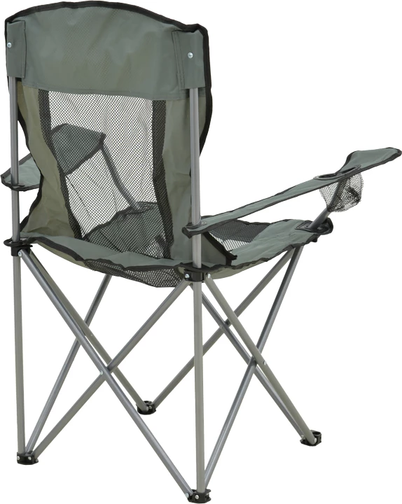 Karrige palosëse për plazh e kamping, metal, pëlhurë e papërshkueshme nga uji, ngjyrë gri, 55x55x95cm