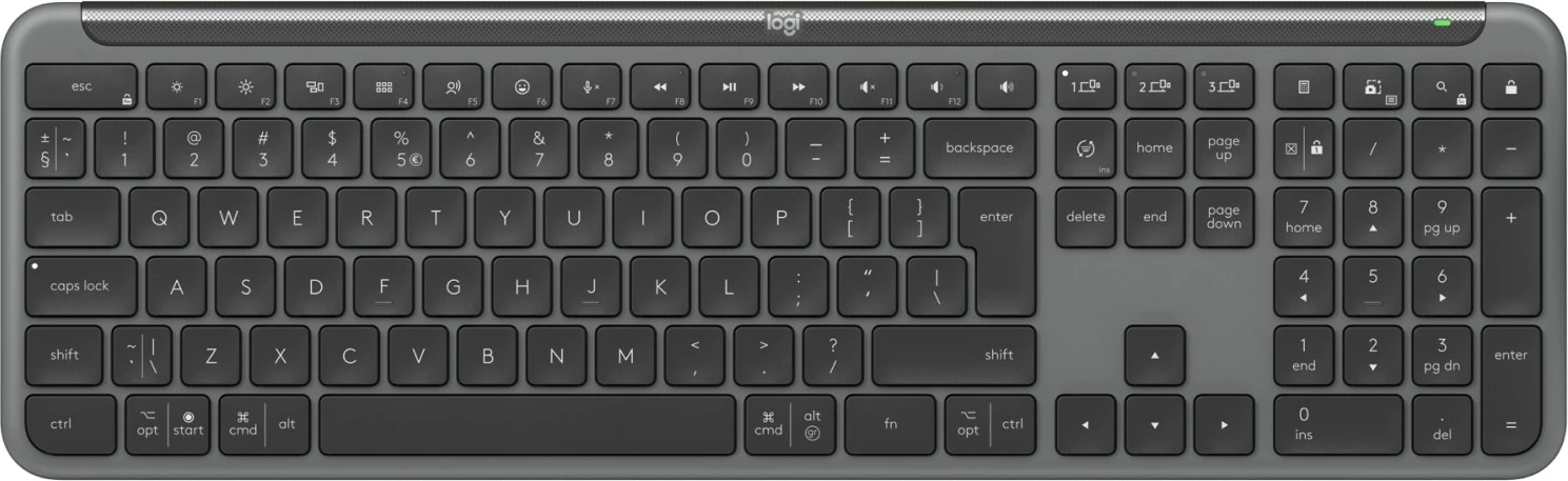 Kasë maus e tastierë Logitech SGN SLIM COMBO MK950 BUSINESS, slim, wireless, gri