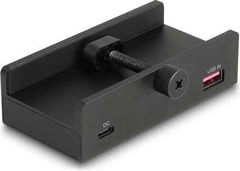 USB hub DeLOCK 64284, 4 porta (3x USB-A + 1x USB-C), 5 Gbit/s, me montim, i zi