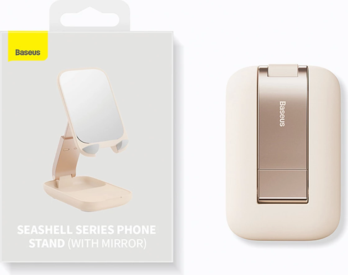 Mbajtës i rregullueshëm për celular Baseus Seashell Series, B10551500111-00, i zi