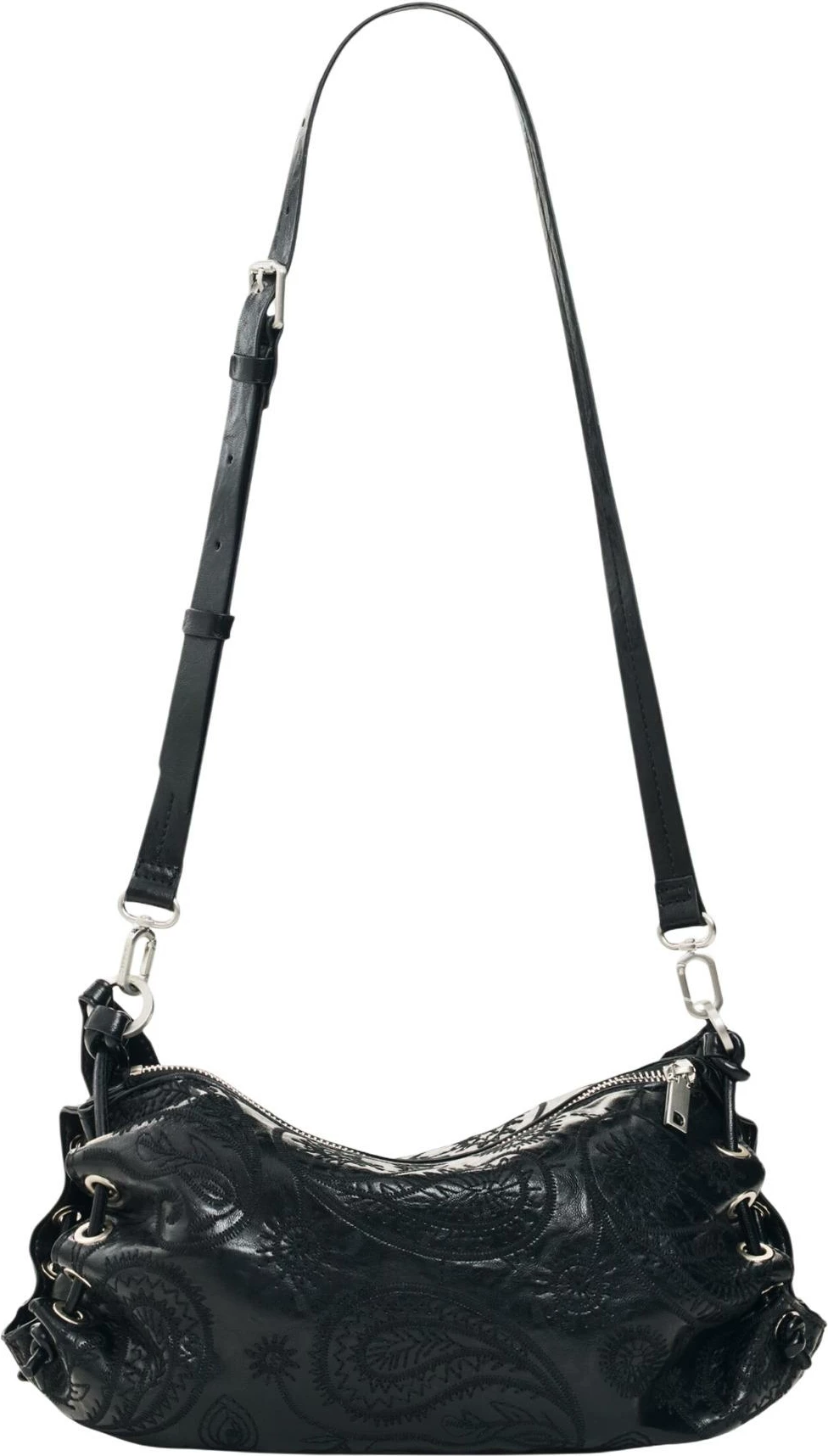 Çantë crossbody për femra Desigual Siroco Xela 26WAXP09, e zezë