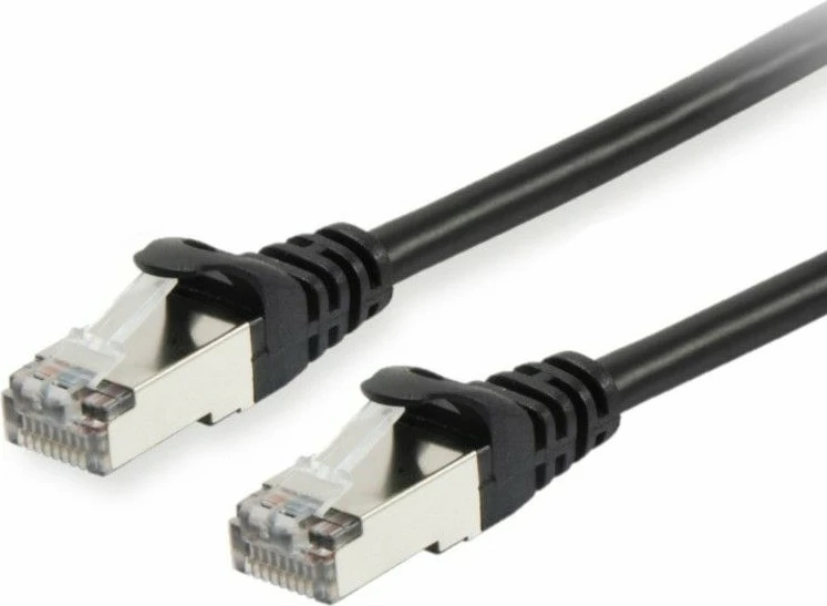 Kabllo rrjeti Equip Cat6a S/FTP 0.15m, RJ-45, e zezë