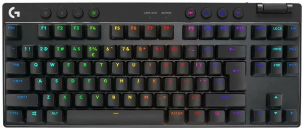 Tastierë gaming Logitech G Pro X TKL Lightspeed pa tela, RGB LIGHTSYNC, USB, US layout, e zezë