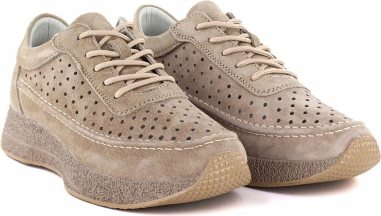 Këpucë lëkure për femra Sergio Leone SP013, kafe e çelët