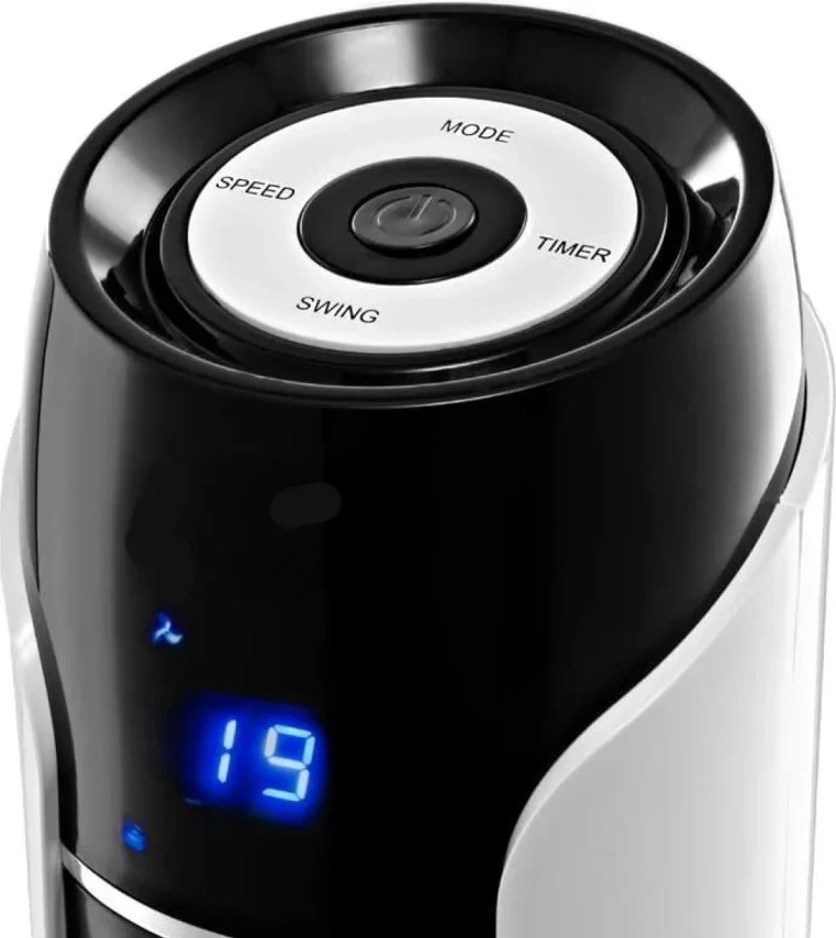 Ventilator kullë, Elit TF-4823, 48" 120.5 cm, 50W, telekomandë, LED, panel me prekje, oscilim 80°, timer 15h, i bardhë