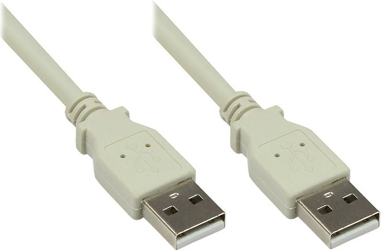 Kabëll USB 2.0 GoodConnections A-A, 1.8 m, gri