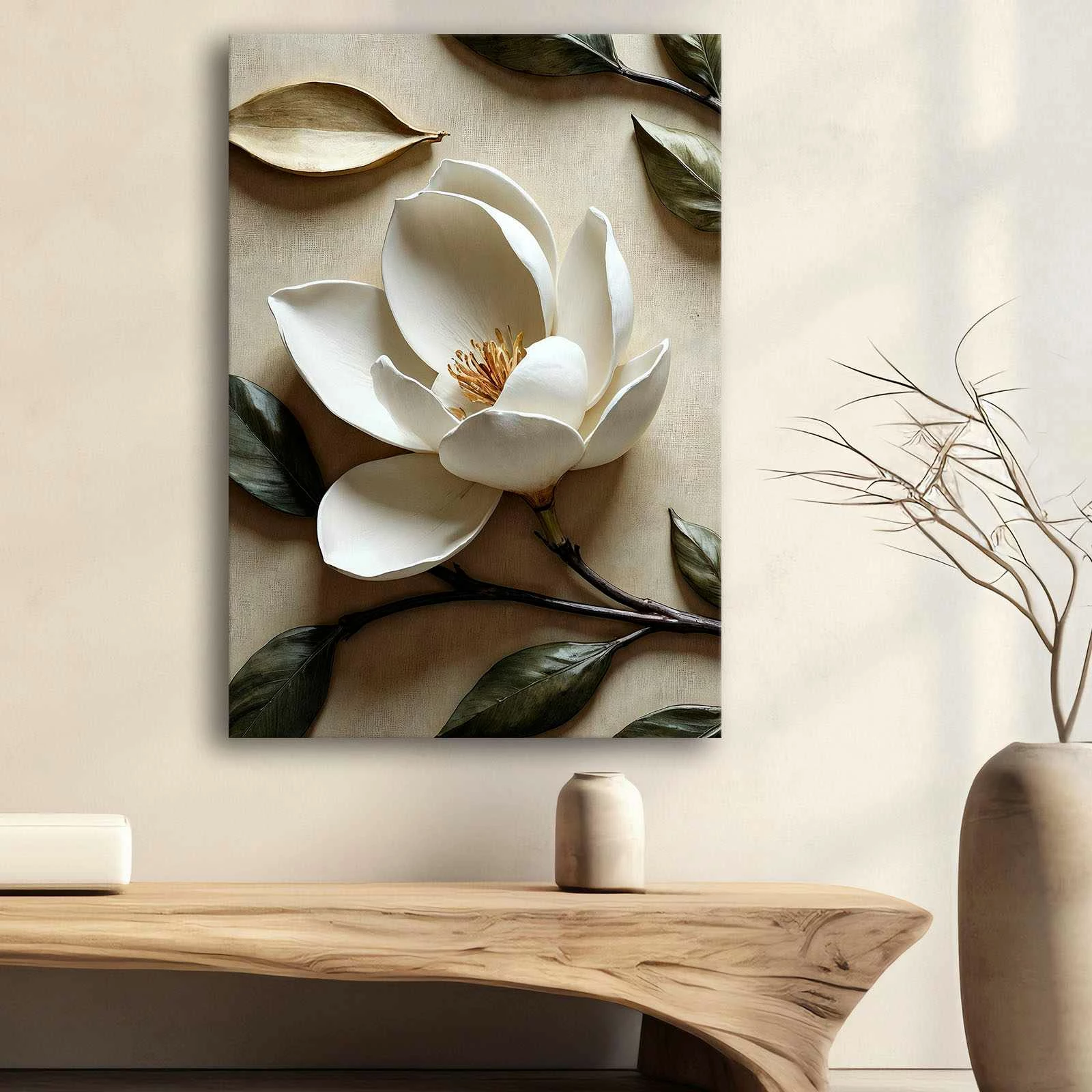 Pikturë dekorative në kanavacë Wallity, shumëngjyrëshe, 70x100cm, 70100Wabisabi-019