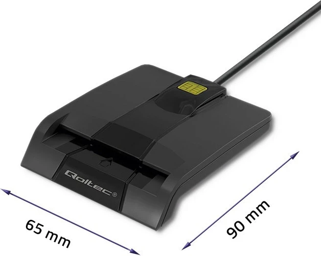 Lexues kartelash Qoltec 50634, USB Type C, i zi