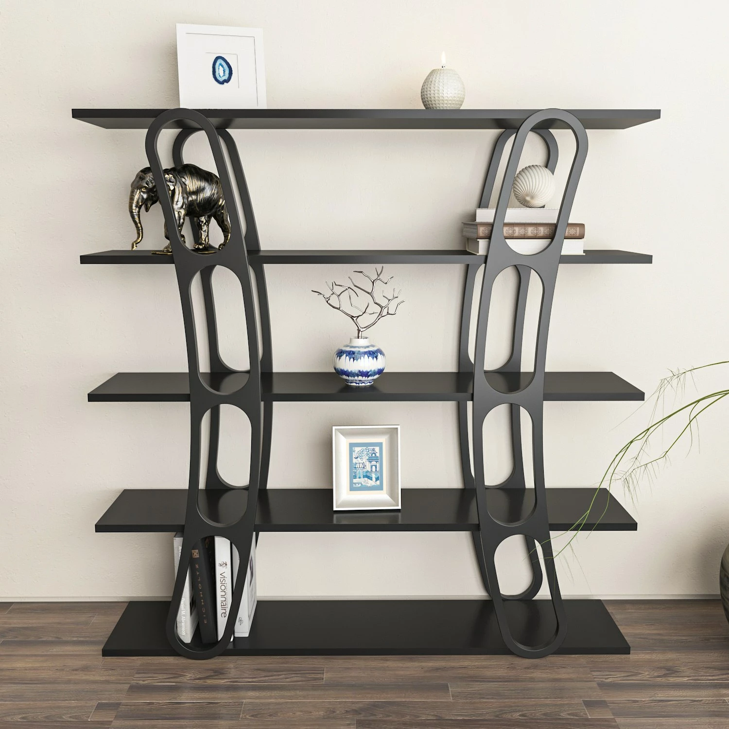 Raft librash Hanah Home, Adar, ngjyrë e zezë