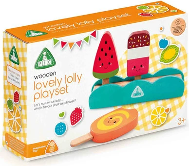 Set lodër lodër për fëmijë Early Learning Centre Wooden Lovely Lolly Playset
