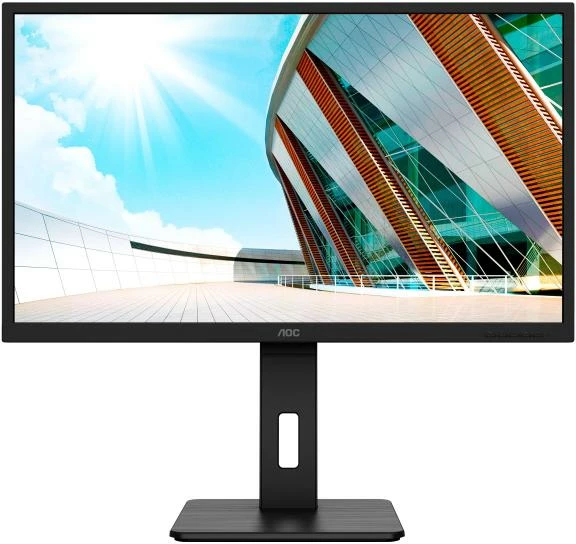 Monitor AOC Q32P2 31.5" QHD IPS me USB hub me altoparlantë i zi