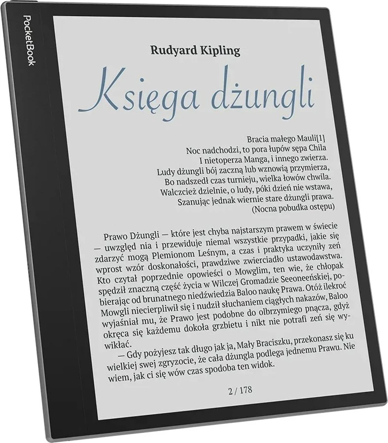 E-reader PocketBook InkPad Eo 10.3” E-Ink Kaleido 3 64GB Wi-Fi Mist Gray