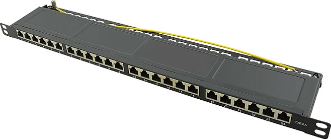 Patchpanel LogiLink 19" 24 Port Cat6A STP, 0.5U, i zi