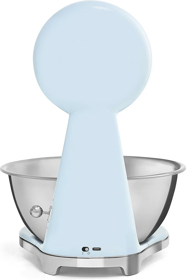 Peshore kuzhine Smeg 50's Style, me enë inox, pastel blu