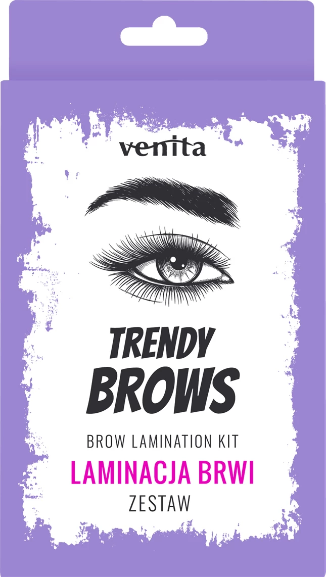 Set për laminim të vetullave Venita Trendy Brows, 6 copë