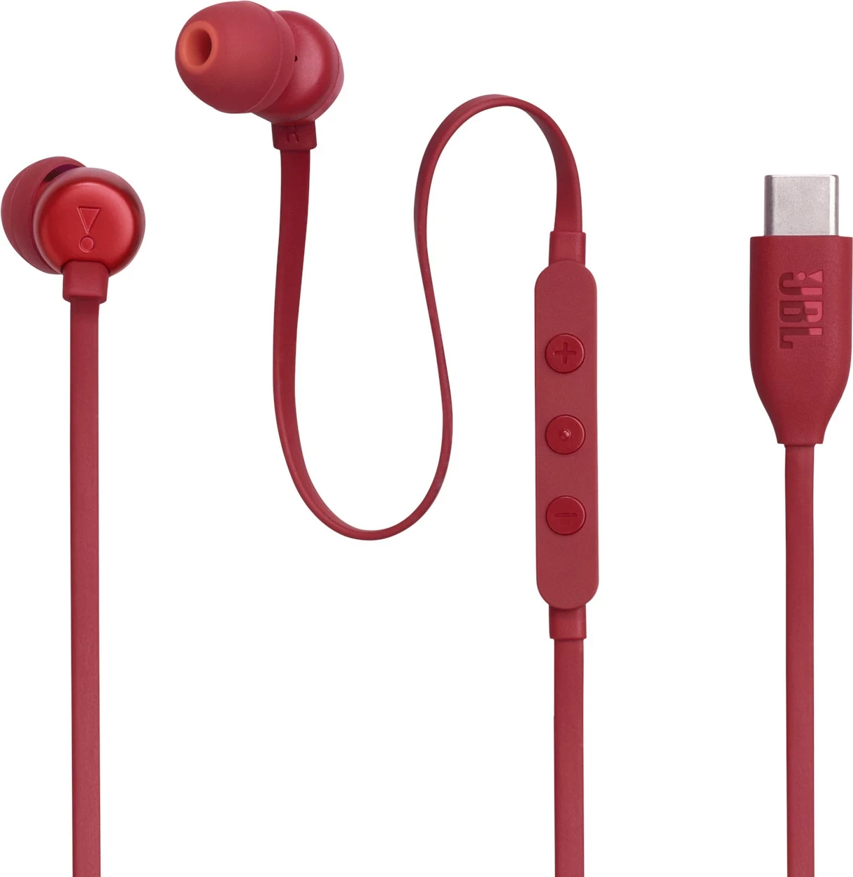 Kufje JBL Tune 310C USB-C me mikrofon, të kuqe