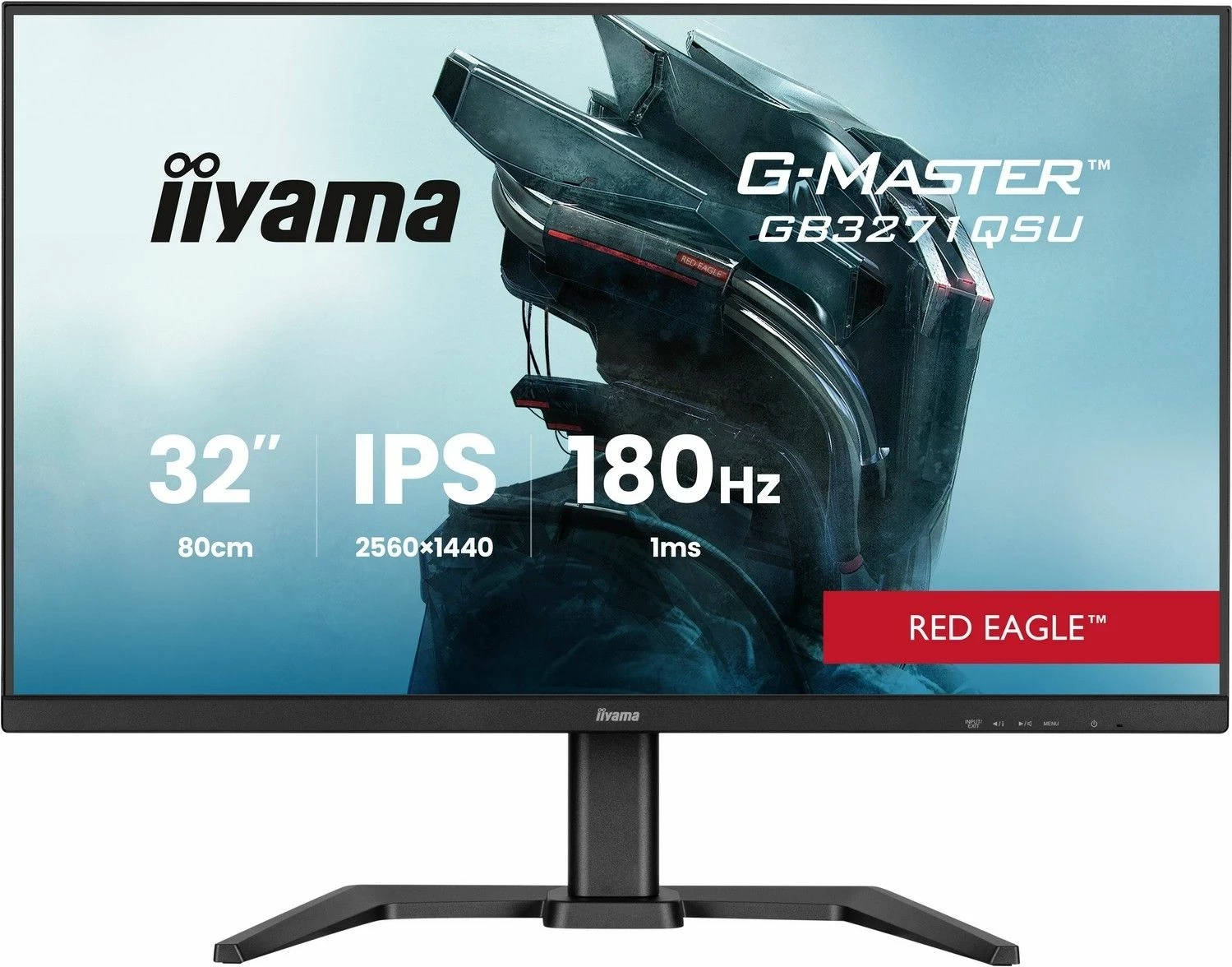 Monitor iiyama G-Master GB3271QSU-B2, 31.5 inch, QHD, 180Hz, IPS, i zi