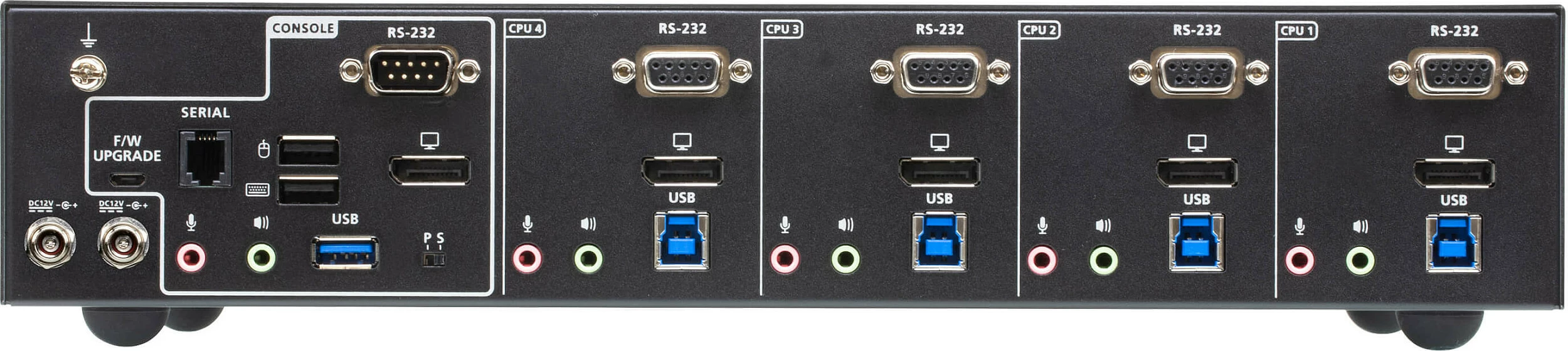 KVM Switch ATEN CS1924ATC, 4-Port, DisplayPort, USB 3.0, 4K, i zi