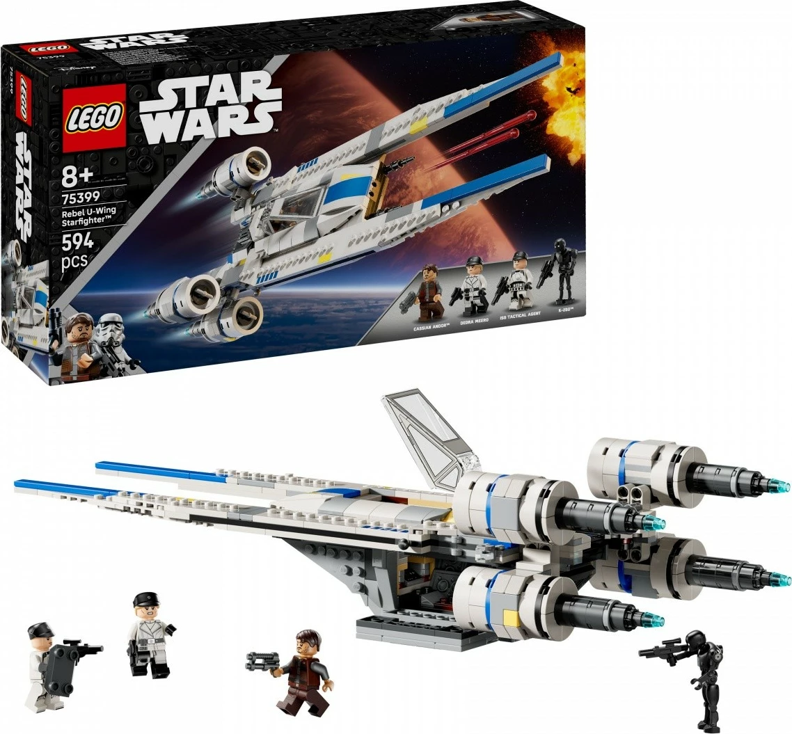 Set LEGO Star Wars U-Wing Rebel Fighter 75399, 594 pjesë