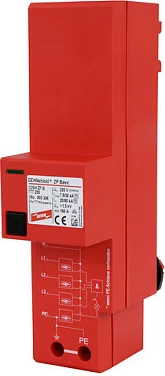 Mbrojtës mbitensioni Dehn + Soehne DEHN DSH ZP B TT 255, Tip 1+2, 230-400 V, TN-S/TT, i kuq